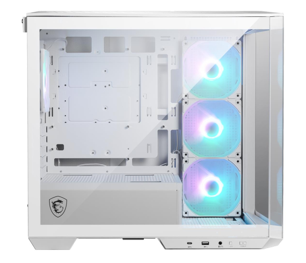 MSI Obudowa MAG PANO M100R PZ WHITE TEMPERED GLASS USB - 1240029 - zdjęcie 2